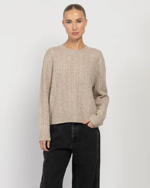 Long Sleeve Crew Sweater Oversized Loose Flowy