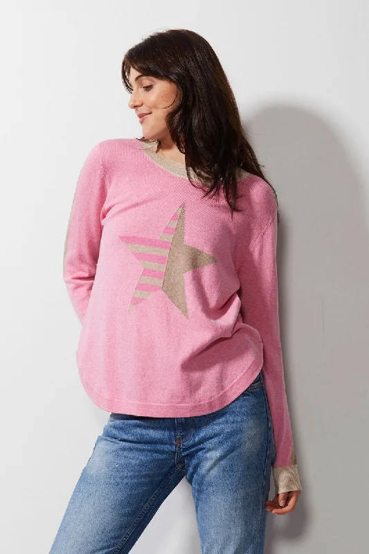 Zaket & Plover Stripey Stardom Sweater Transparent Opaque Sheer