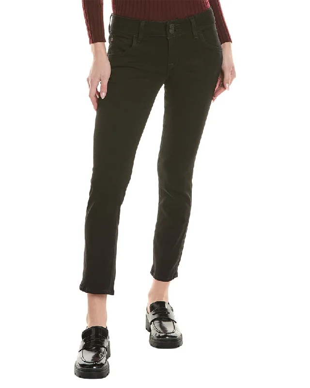 Hudson Jeans Collin Black Straight Crop Jean Casual Straight-Leg Jeans