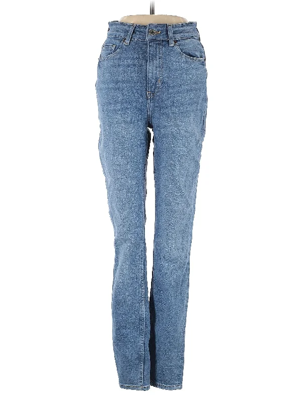 Jeans Fashionable Frayed Hem Denim