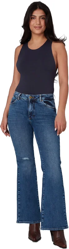 Bradly Mid Rise Flare Jeans - Women's|-|Jean évasé à taille mi-haute Bradly - Femme Trendy Low-Rise Slim Jeans