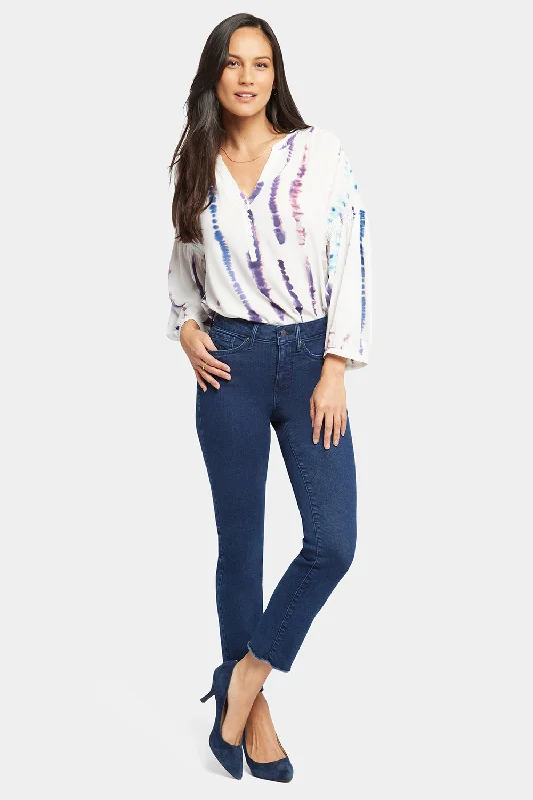 Sheri Slim Ankle Jeans - Mystique Stylish Tapered Fit Jeans